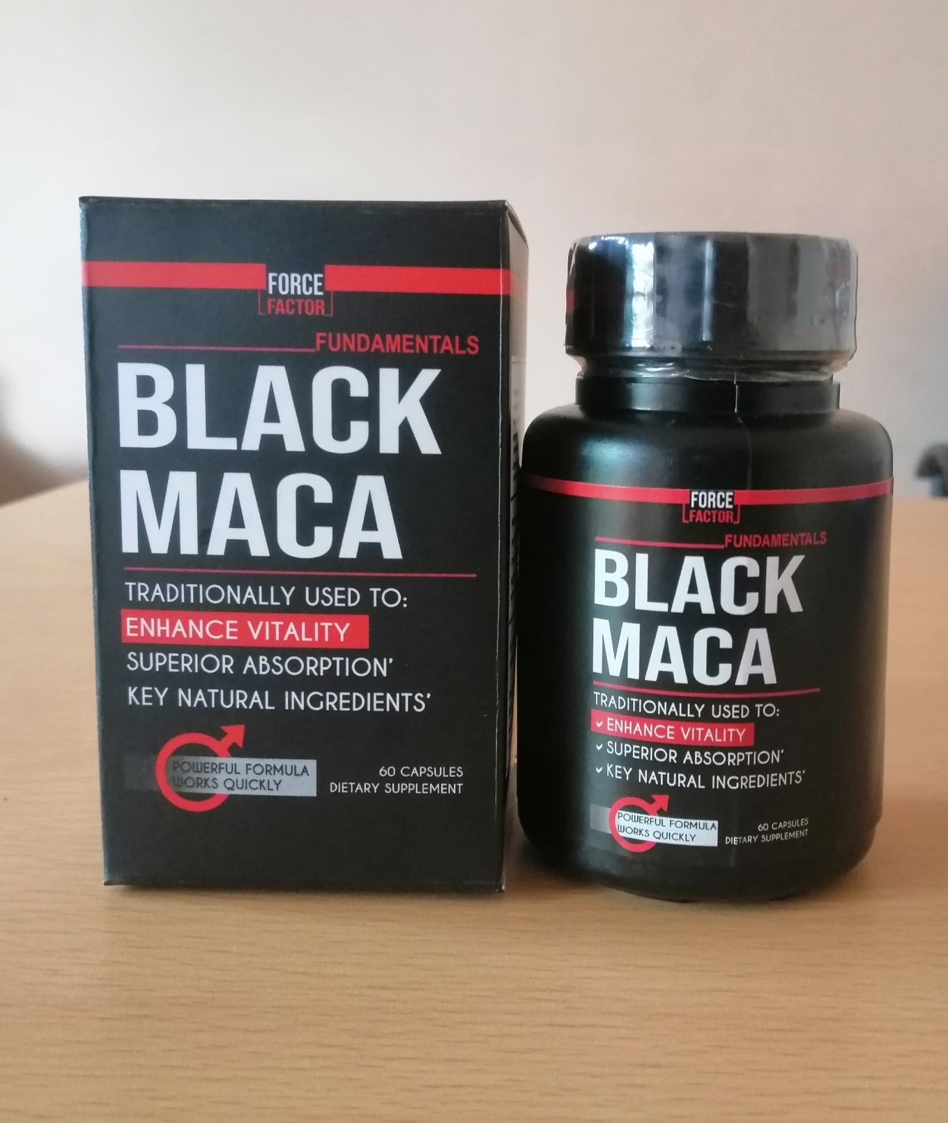 Force Factor Black Maca 60 Capsules /Buy 2 Get 1 f