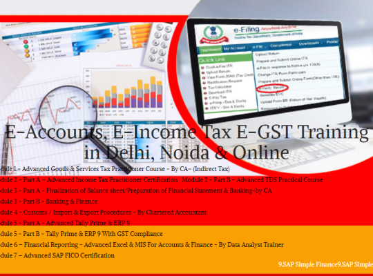 Accounting Course in Delhi, Rithala, Tally, GST,